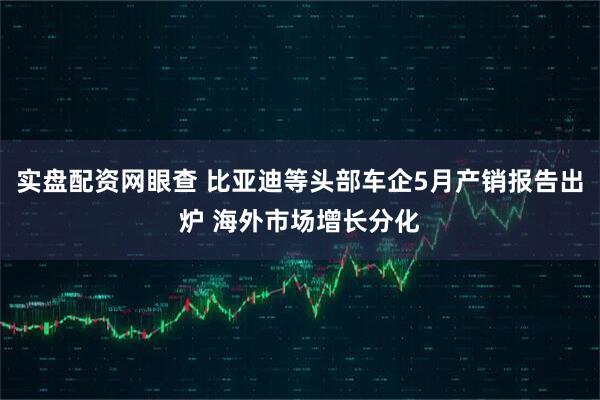 实盘配资网眼查 比亚迪等头部车企5月产销报告出炉 海外市场增长分化